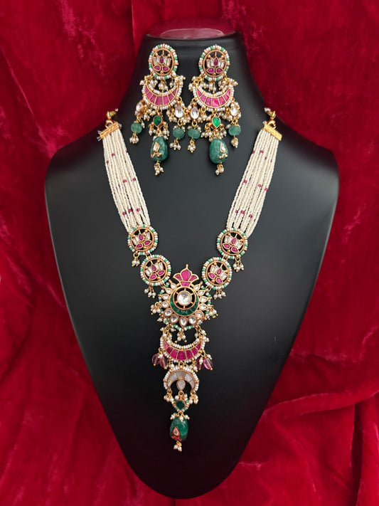 Aradhya Jadau Long Set