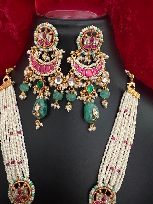 Aradhya Jadau Long Set