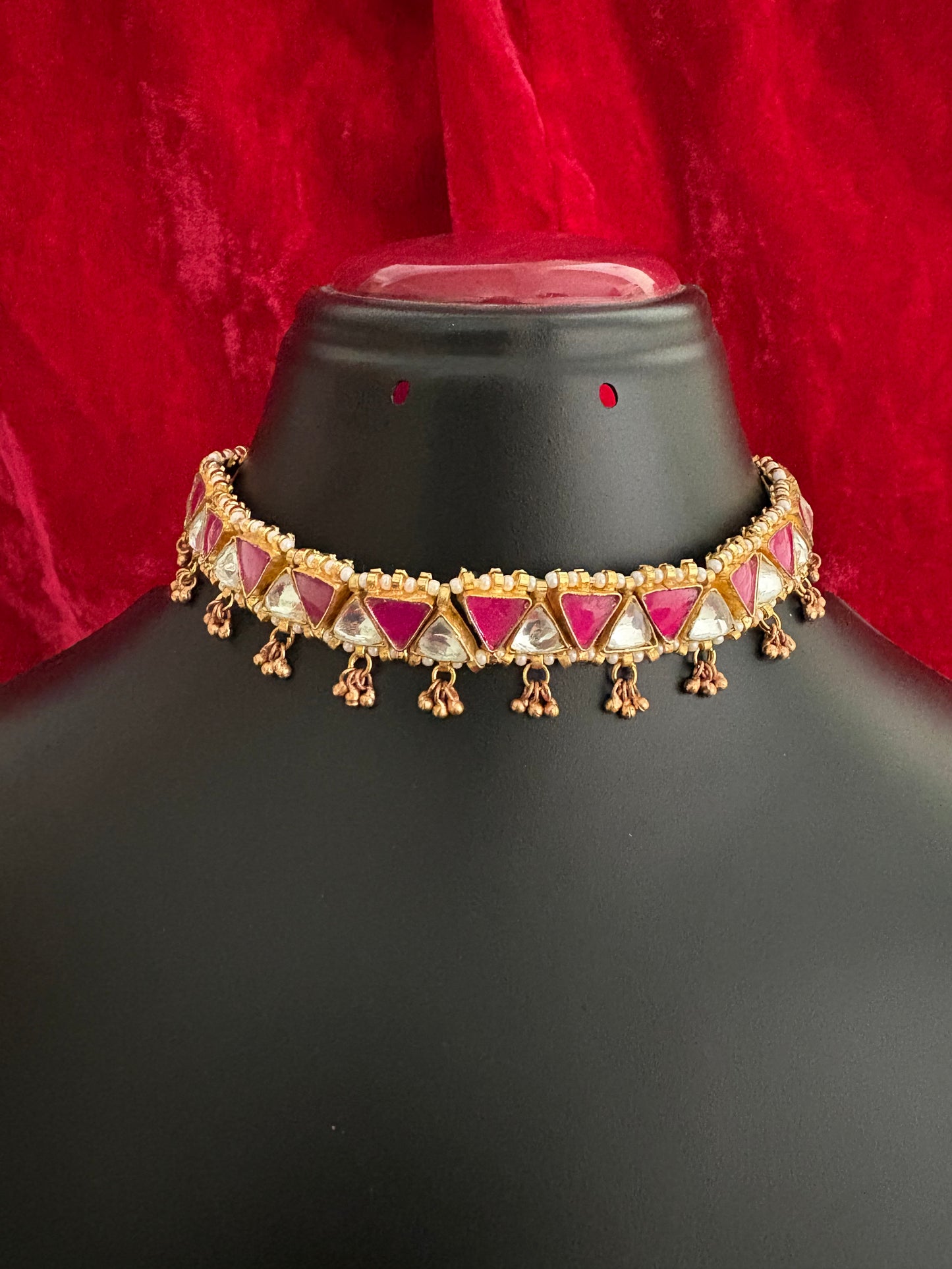 Rani jadau choker set