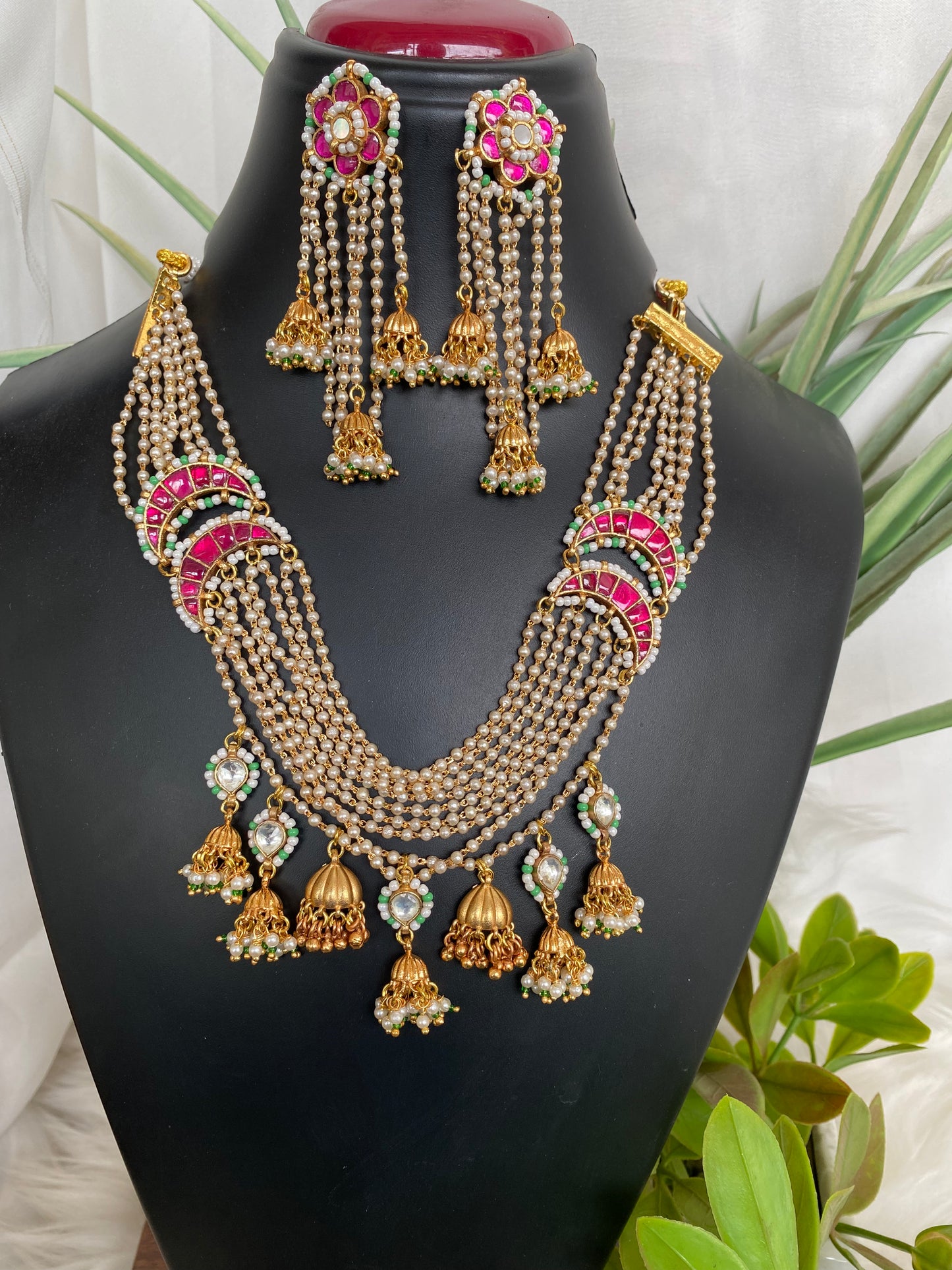 Layered Chand Necklace Set