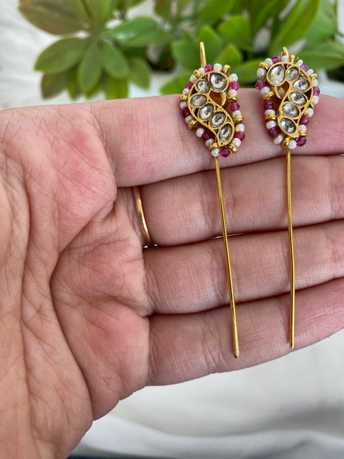 Pink Bugadi Earrings