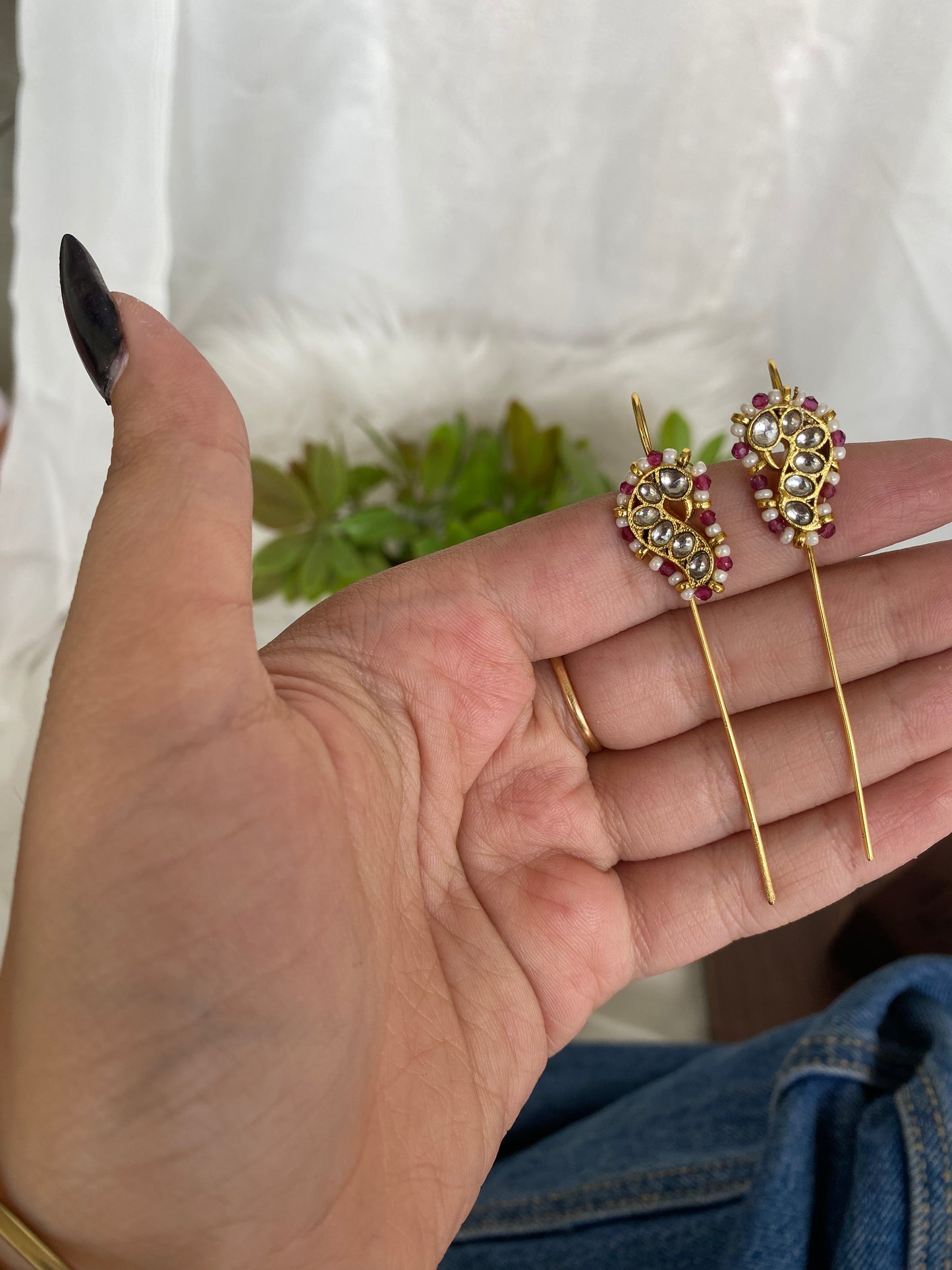 Pink Bugadi Earrings
