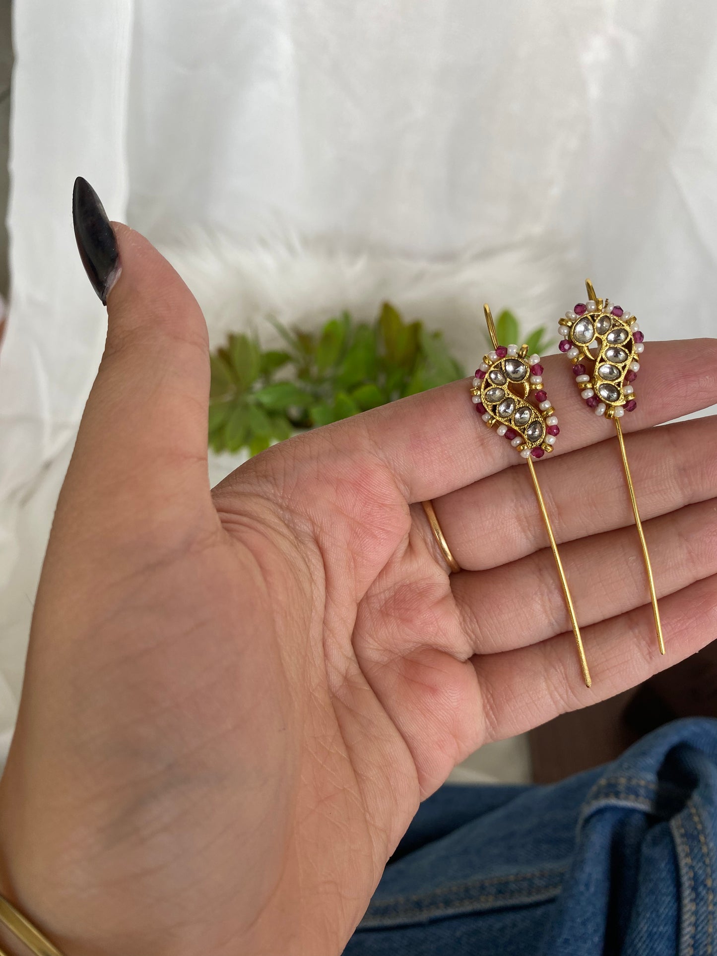 Pink Bugadi Earrings